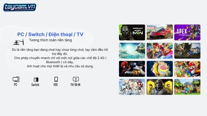 tay cam flydigi vader 4 pro da nen tang pc steam