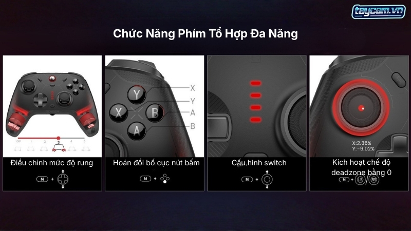 chuc nang phim to hop gamesir cyclone 2
