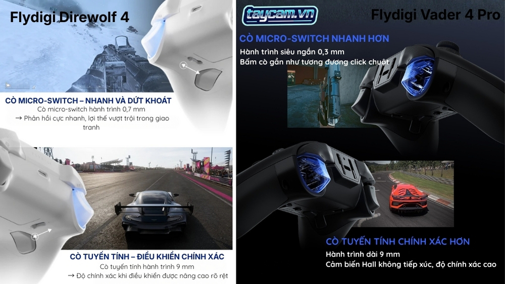 trigger direwolf 4 vader 4 pro