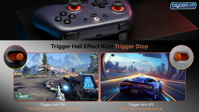 trigger hall effect hai giai doan gamesir nova lite 2 gray