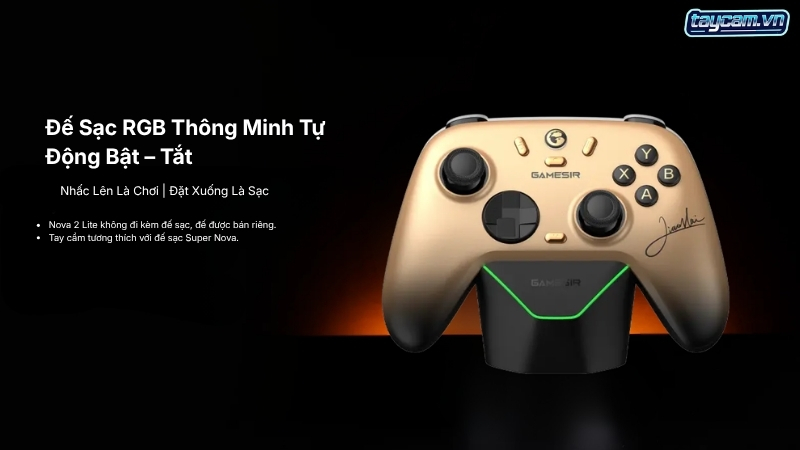 dock sac rgb gamesir nova lite 2