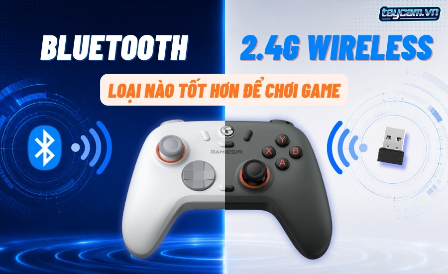 Bluetooth vs 2.4G wireless: Loại nào tốt hơn để chơi game?