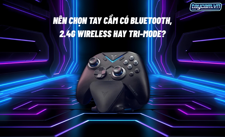 nen chon tay cam bluetooth 2.4G wireless tri mode